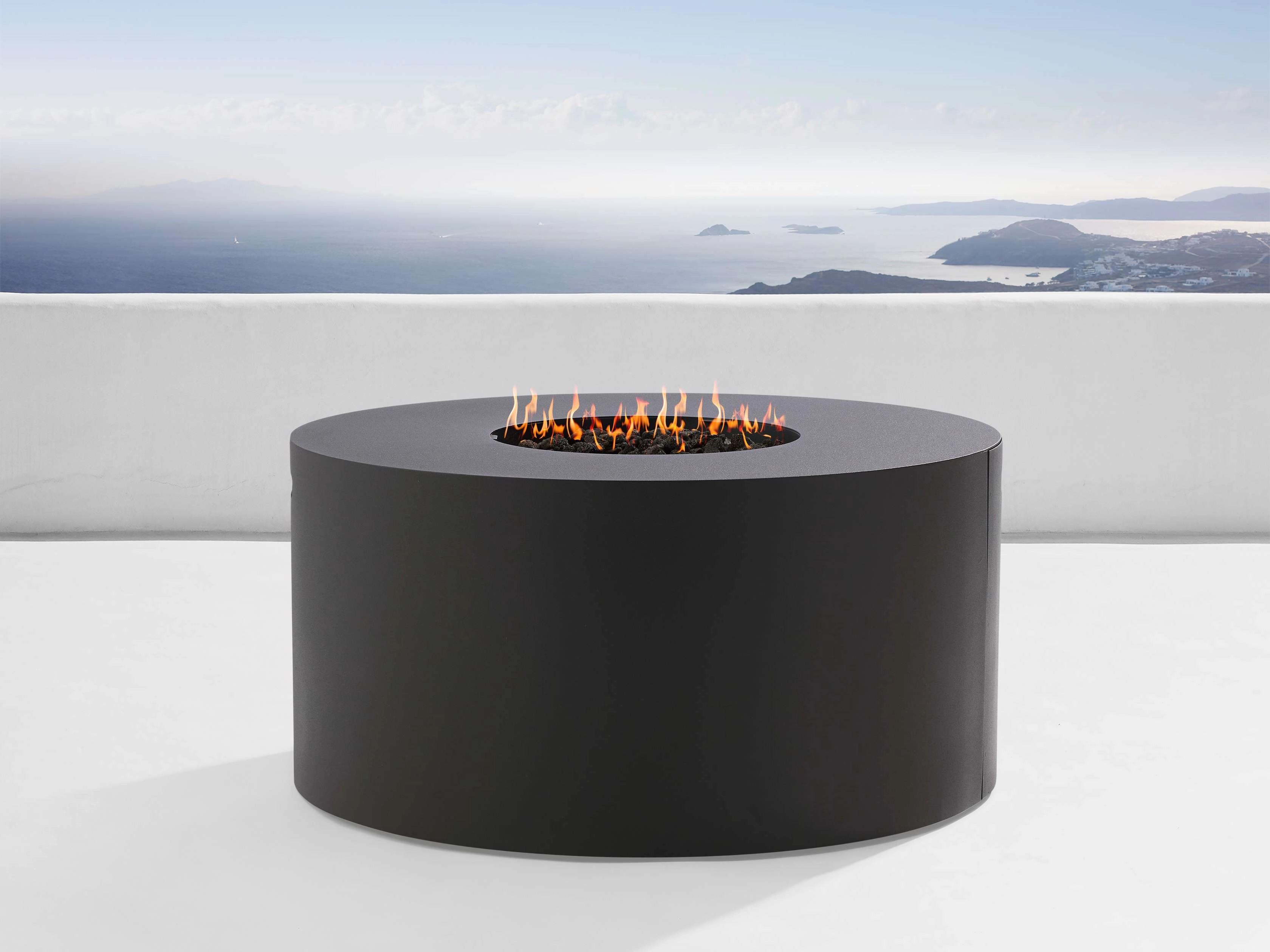 Coden Outdoor Round Propane Fire Pit