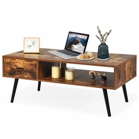 Coffee Table Mid-Century Modern TV Table throw pillow, fuzzy blanket