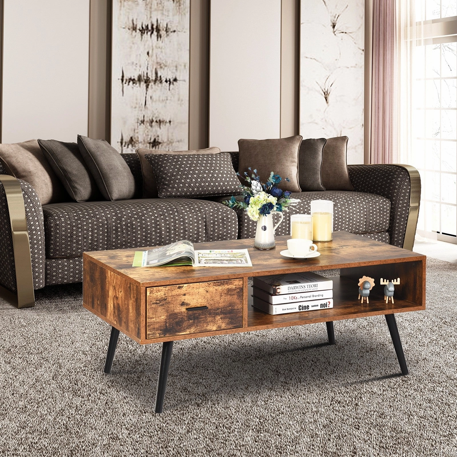 Coffee Table Mid-Century Modern TV Table