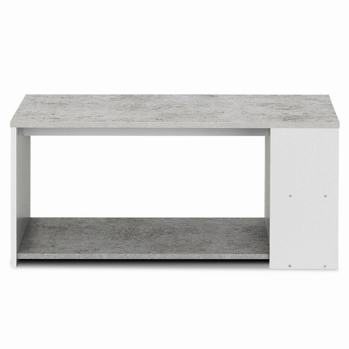 Coffee Table with Storage Shelves Stable Frame,Smooth Surface & Extra Storage Space
