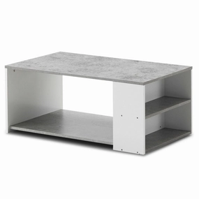 Coffee Table with Storage Shelves Stable Frame,Smooth Surface & Extra Storage Space throw pillow, fuzzy blanket