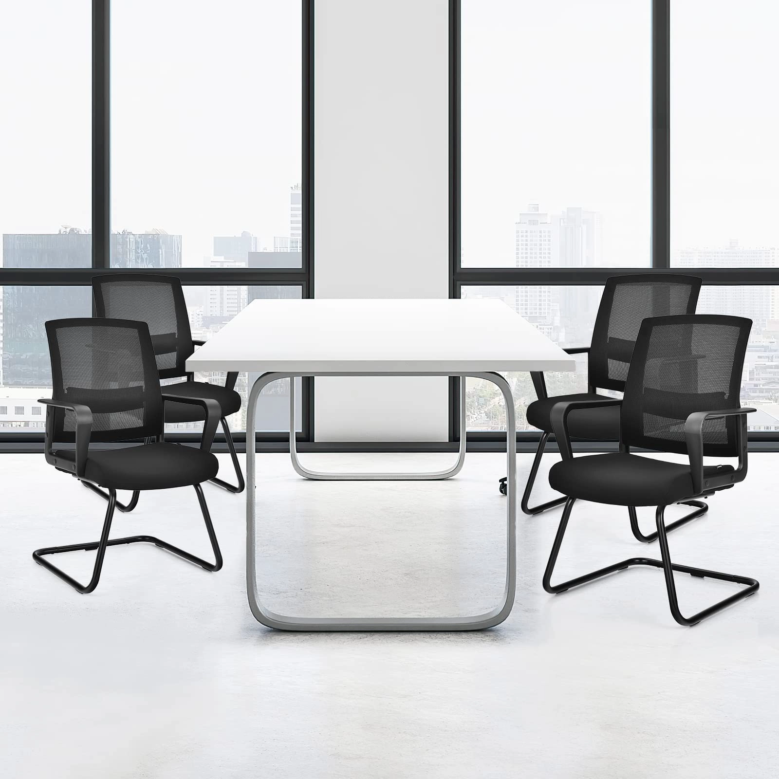 Conference Chair w/Adjustable Lumbar Support | Office Guest Chair