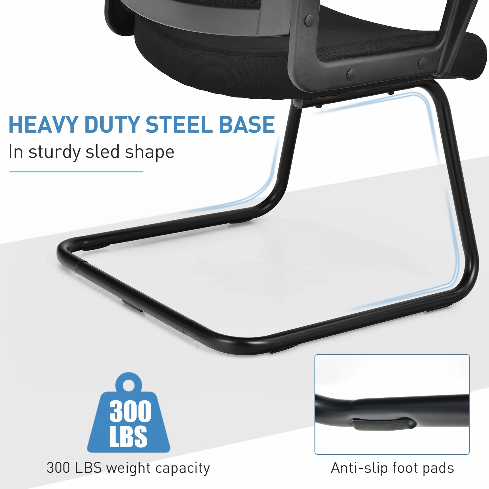 Conference Chair w/Adjustable Lumbar Support | Office Guest Chair