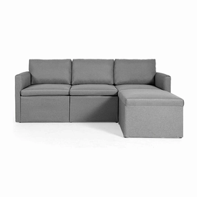 Convertible Sectional Sofa Couch, Modern L-Shaped Sectional Couch 3-Seat Sofa sectional sofa, corner couch