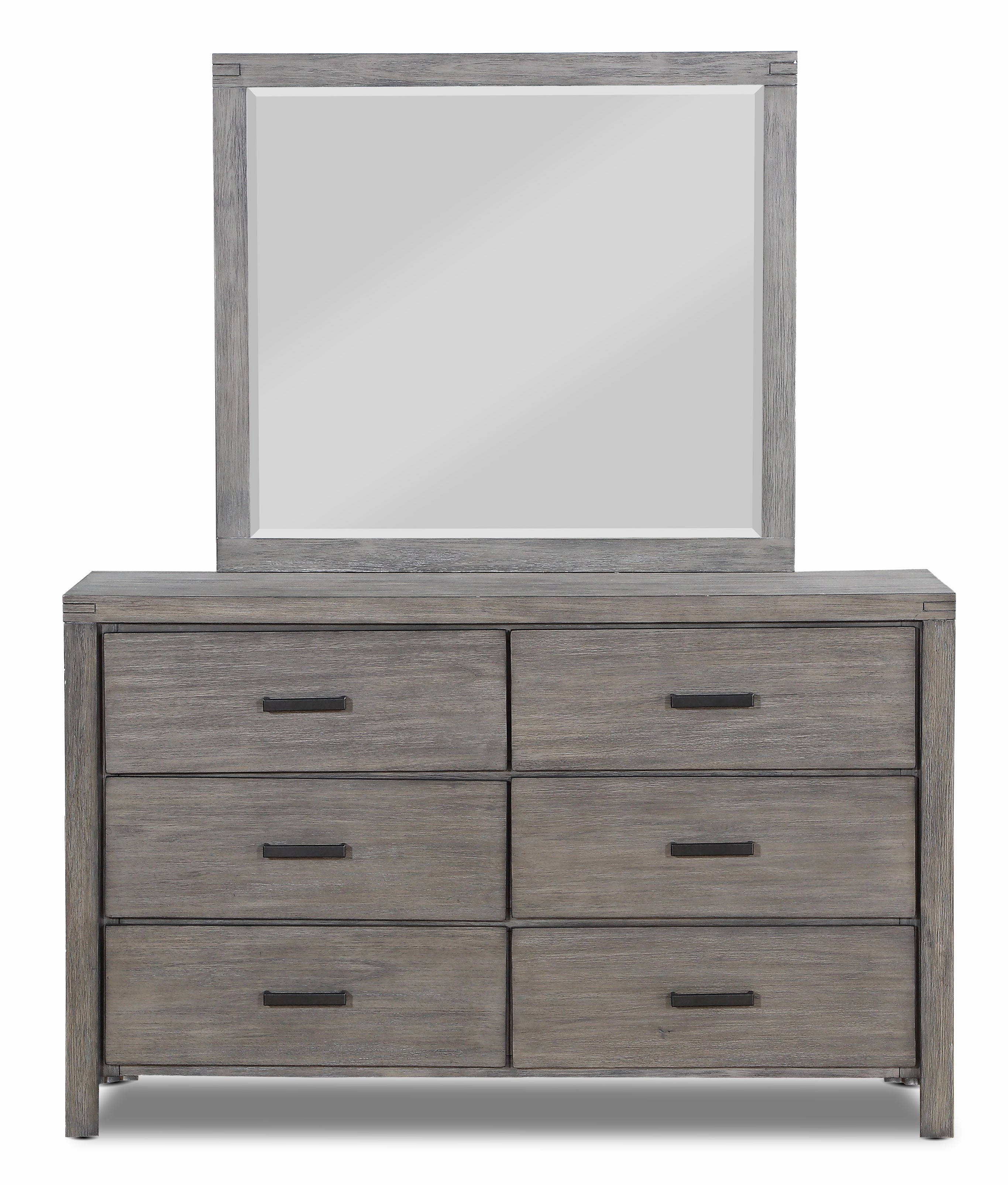 Copeland Mirror - Wire-Brushed Grey