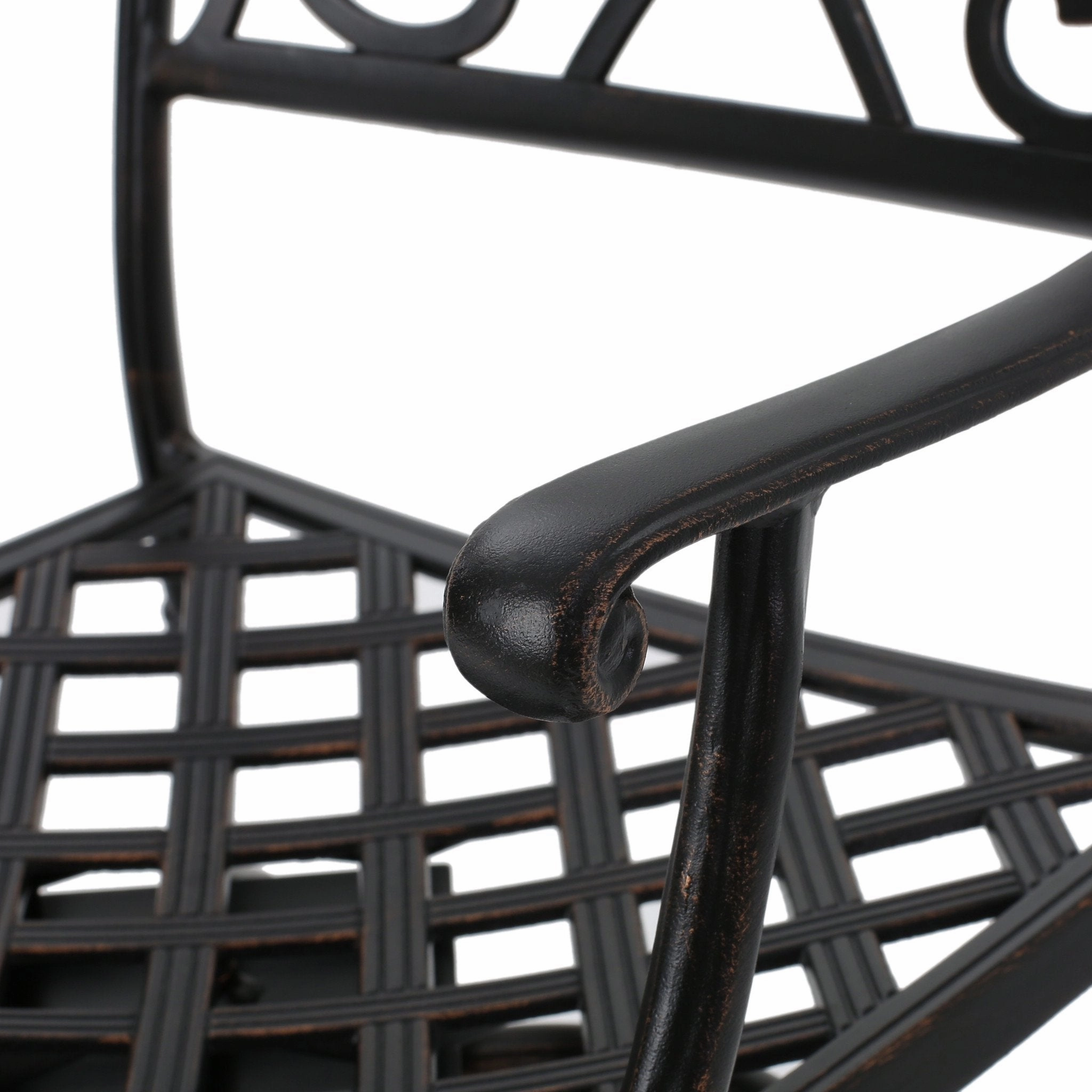 Copper Finish Cast Aluminum 30-Inch Swivel Single Bar Stool - NH280592