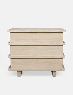 Corliss 3-Drawer Dresser, White Wash