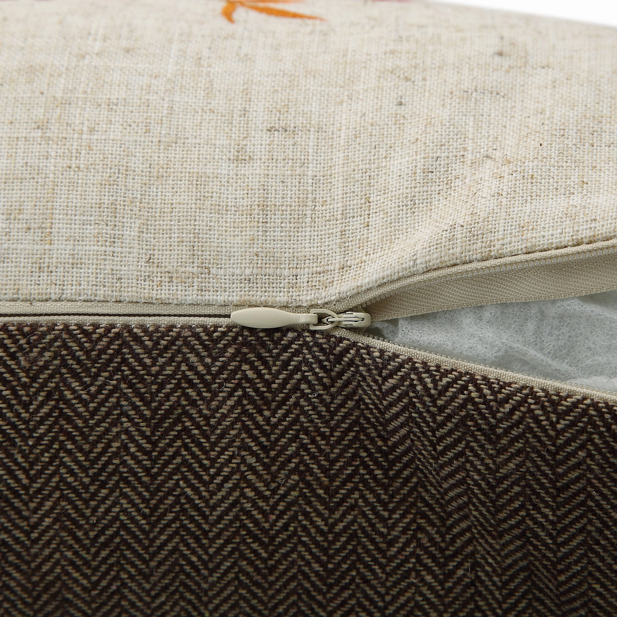 Country Collection Robin Embroidered Linen Blend Cushion