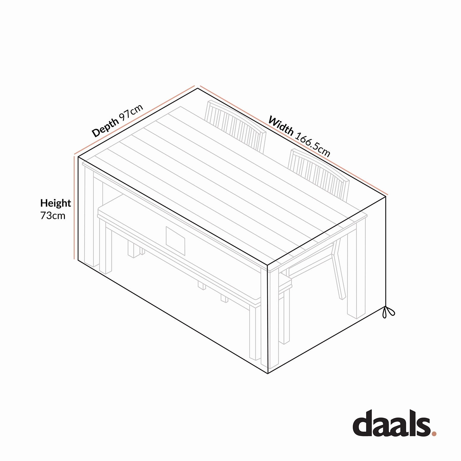 Cover for Earlswood Aluminium Dining Set with Bench