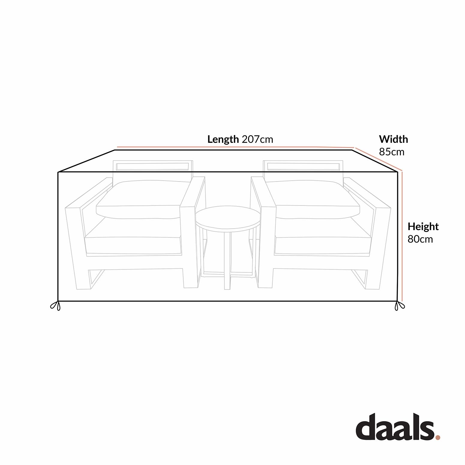 Cover for Montrose Aluminium Outdoor Bistro Set