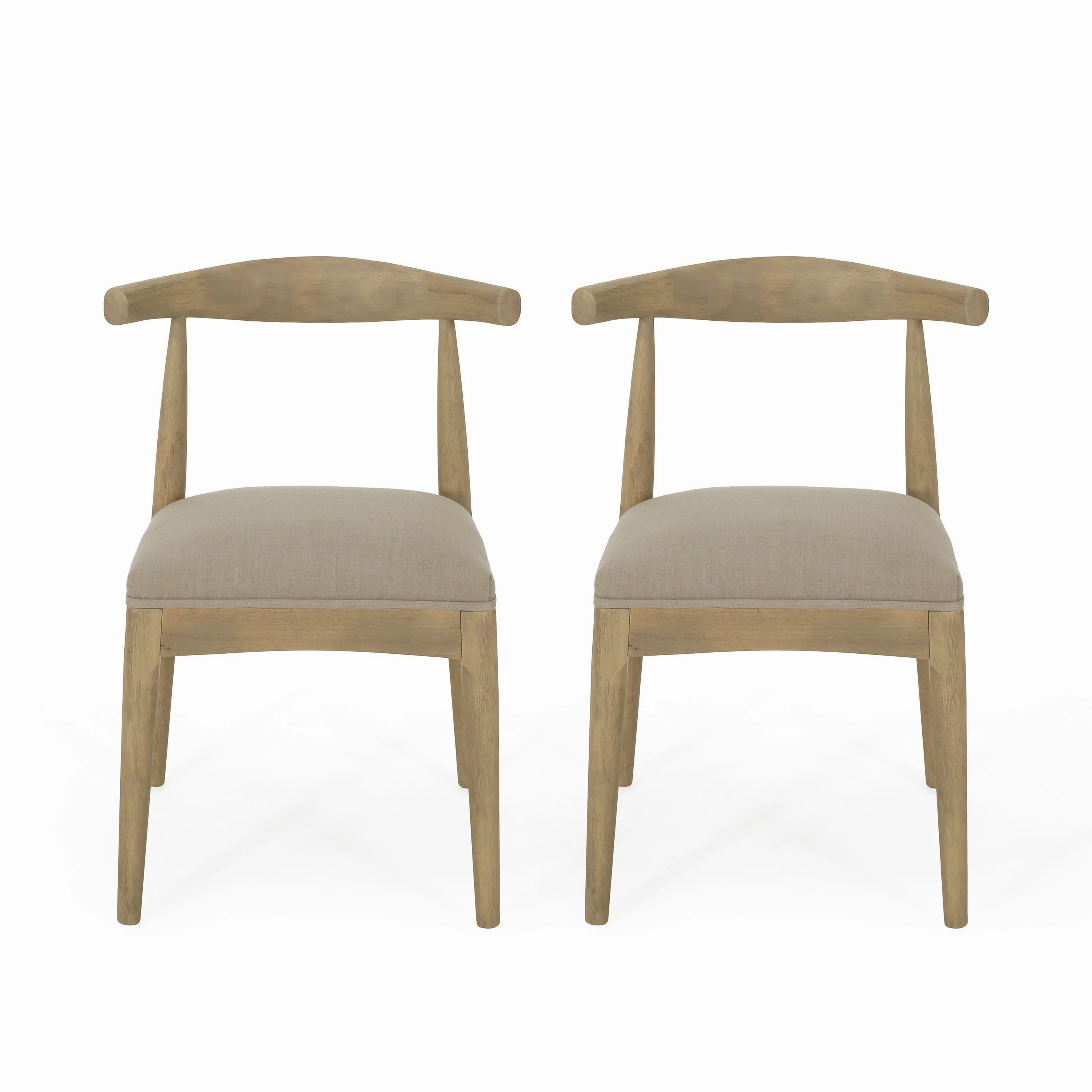Covey Mid Century Modern Fabric Upholstered Wood Dining Chairs, Set of 2 kitchen accessories, table linens