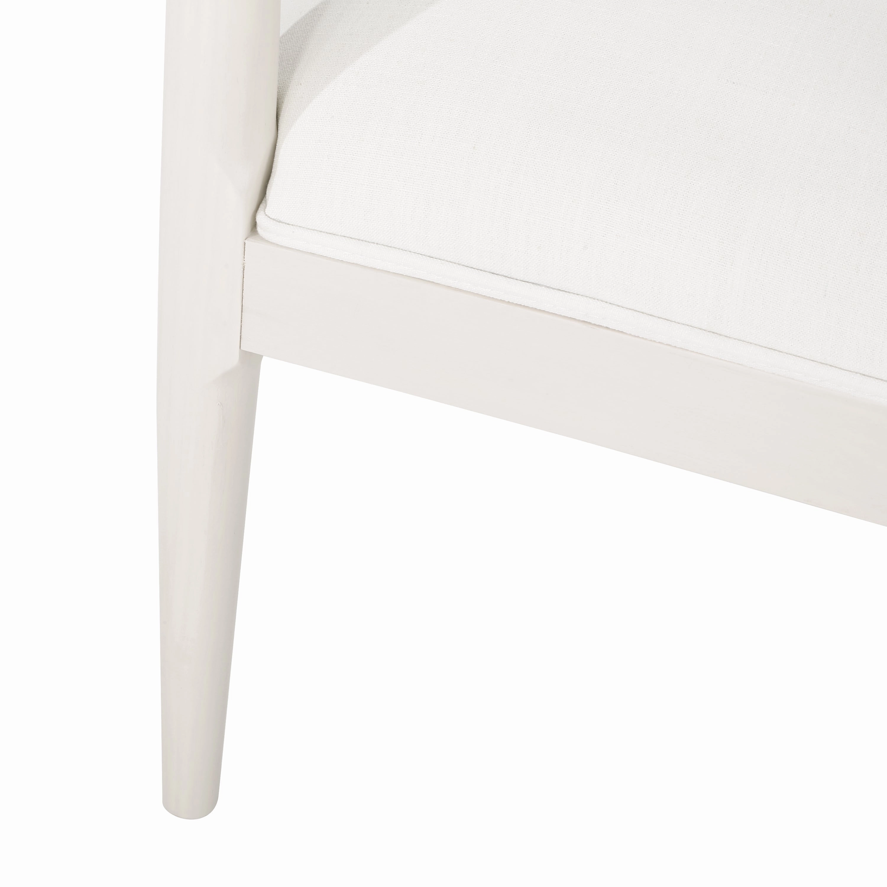 Covey Mid Century Modern Fabric Upholstered Wood Dining Chairs, Set of 2