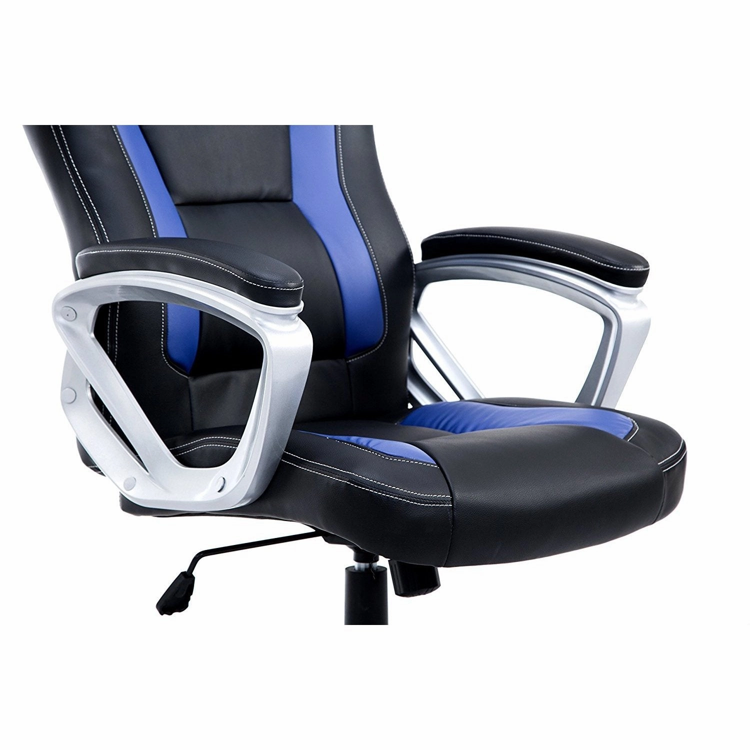 DaAls Racing Sport Swivel Office Chair in Black & Blue