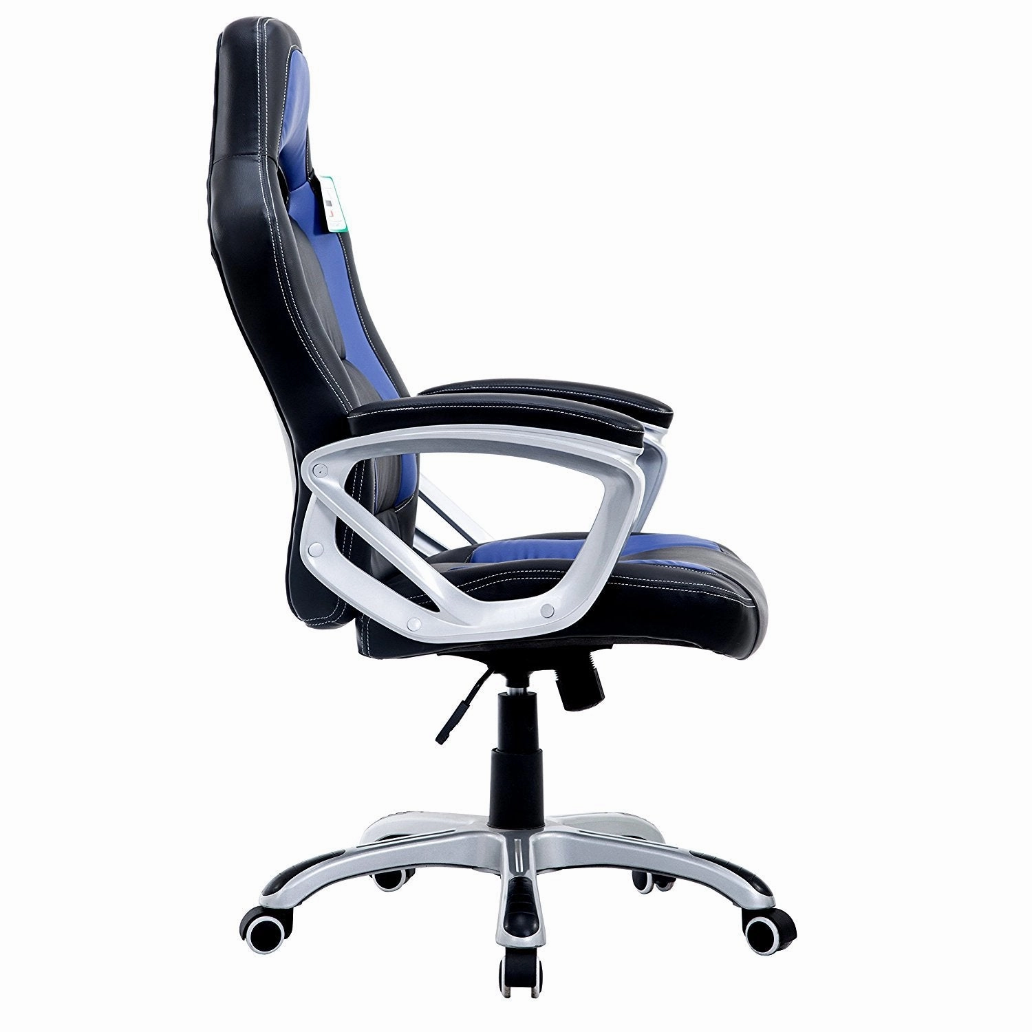 DaAls Racing Sport Swivel Office Chair in Black & Blue