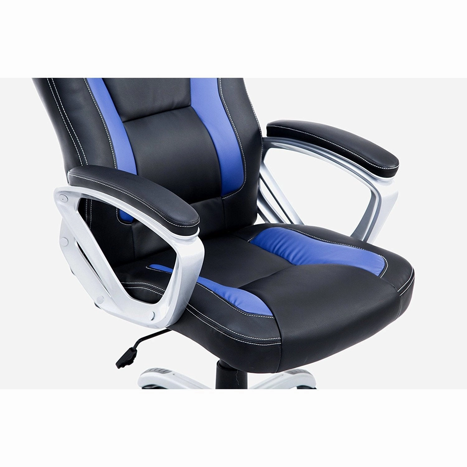 DaAls Racing Sport Swivel Office Chair in Black & Blue