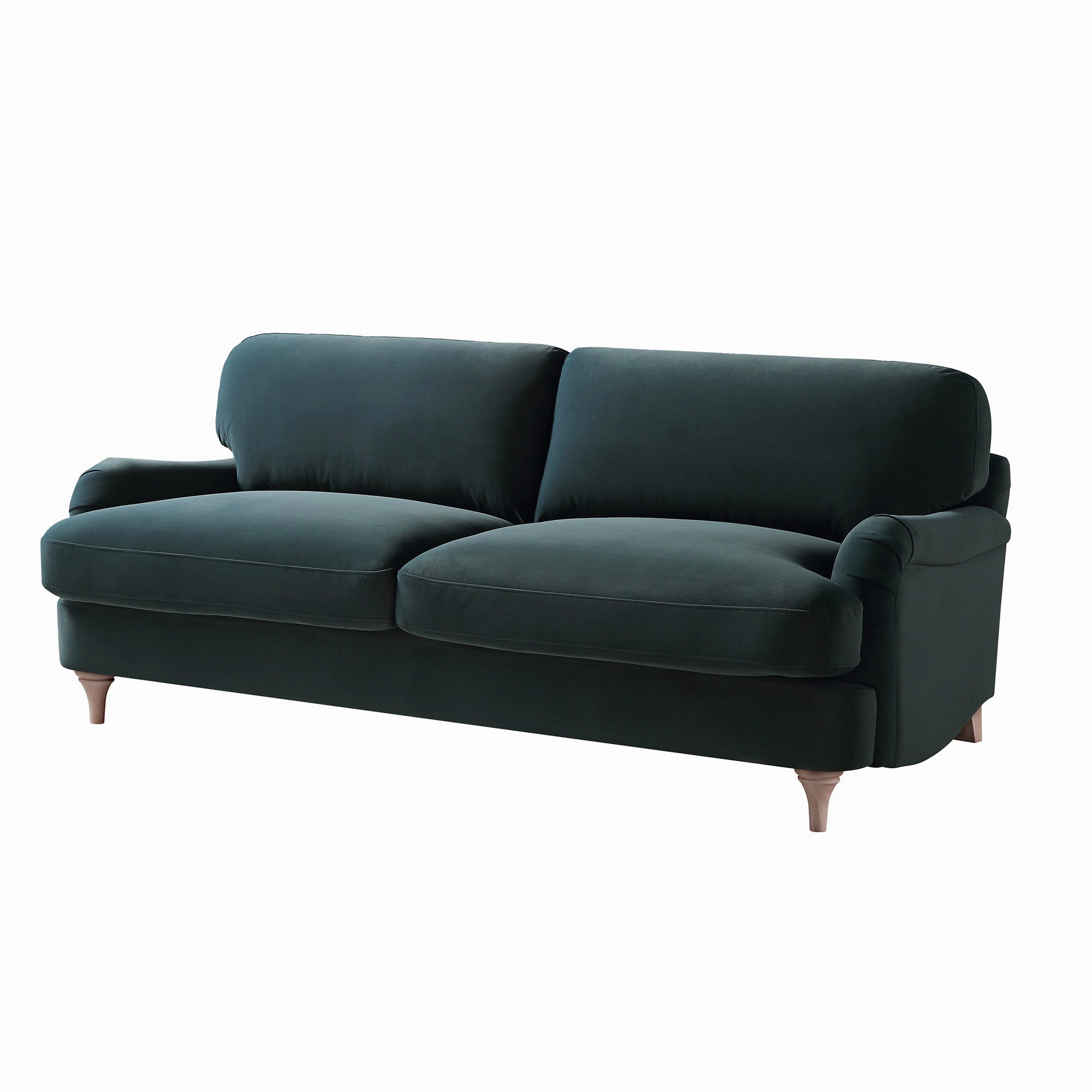 Daphnis Aegean Blue Velvet Sofa, 3-Seater