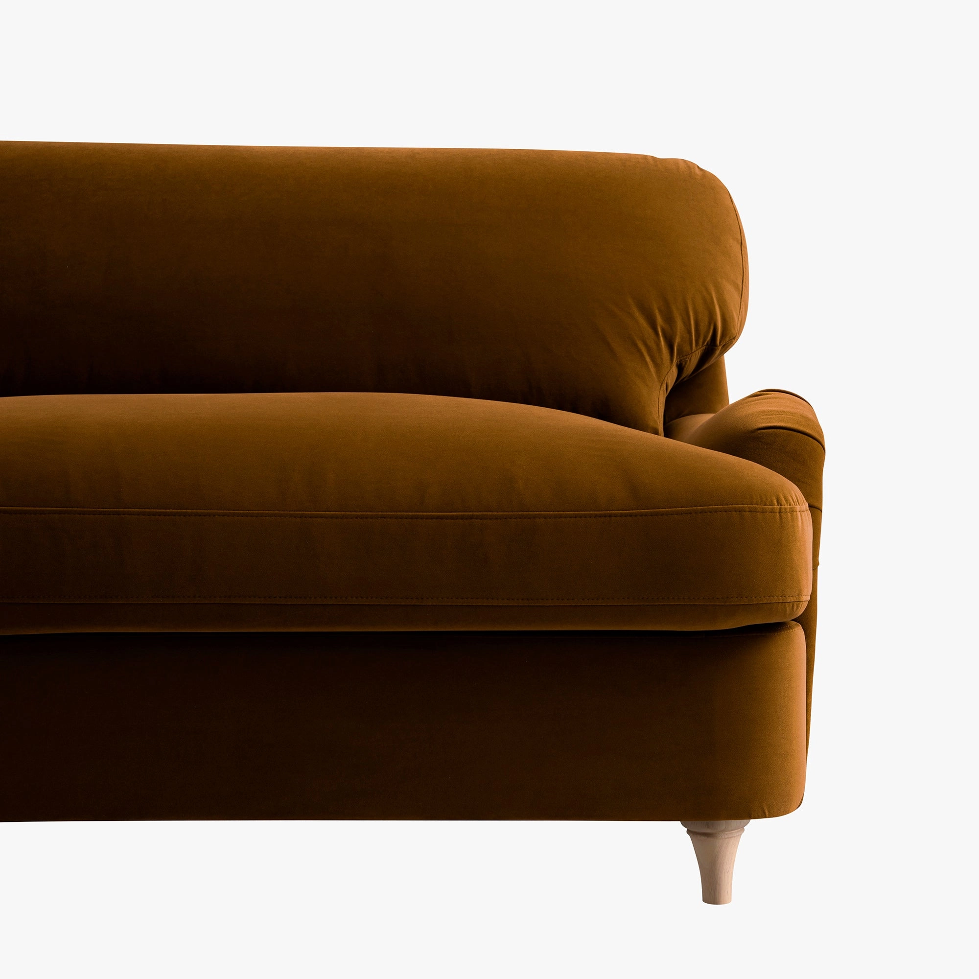 Daphnis Cinnamon Velvet Sofa Bed, Loveseat