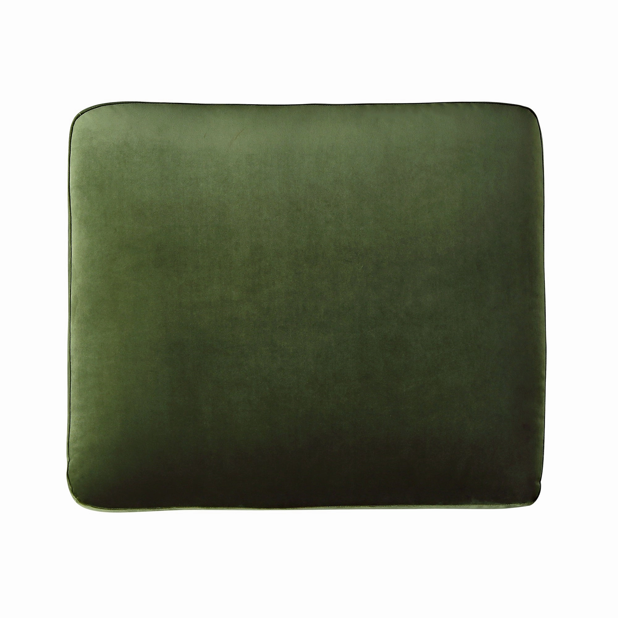 Daphnis Fern Green Velvet Sofa, Footstool