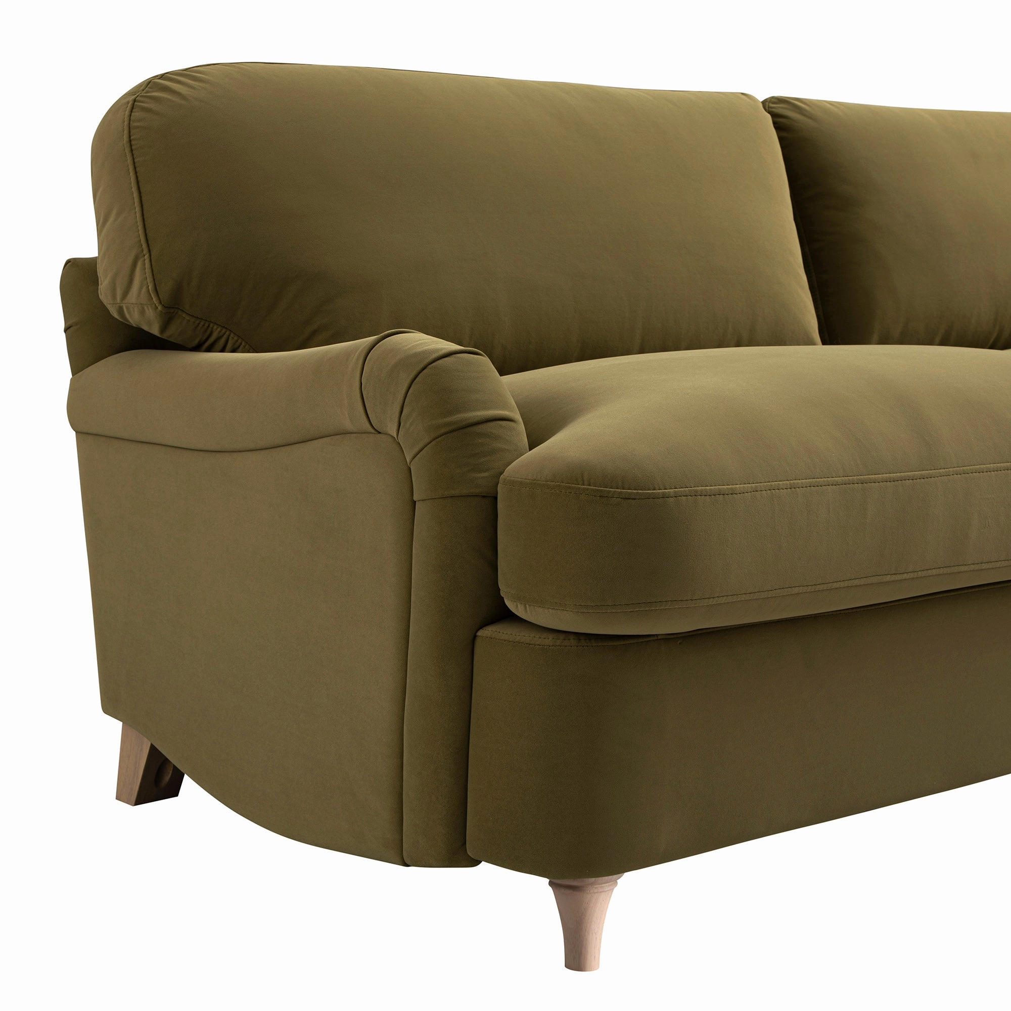 Daphnis Fudge Velvet Sofa Bed, Large 3-Seater