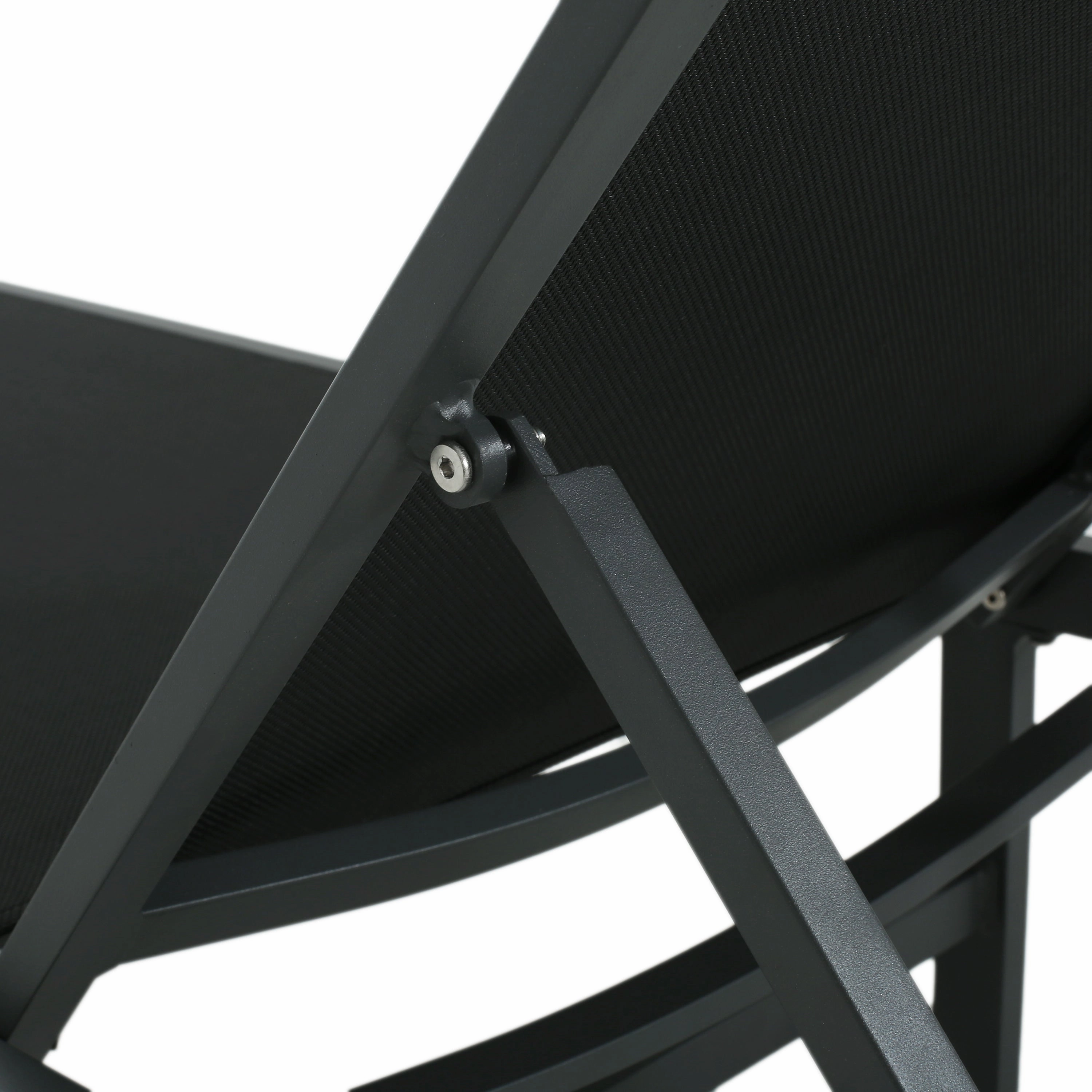 Deburoe Outdoor Adjustable Chaise Lounge(Set of 2)