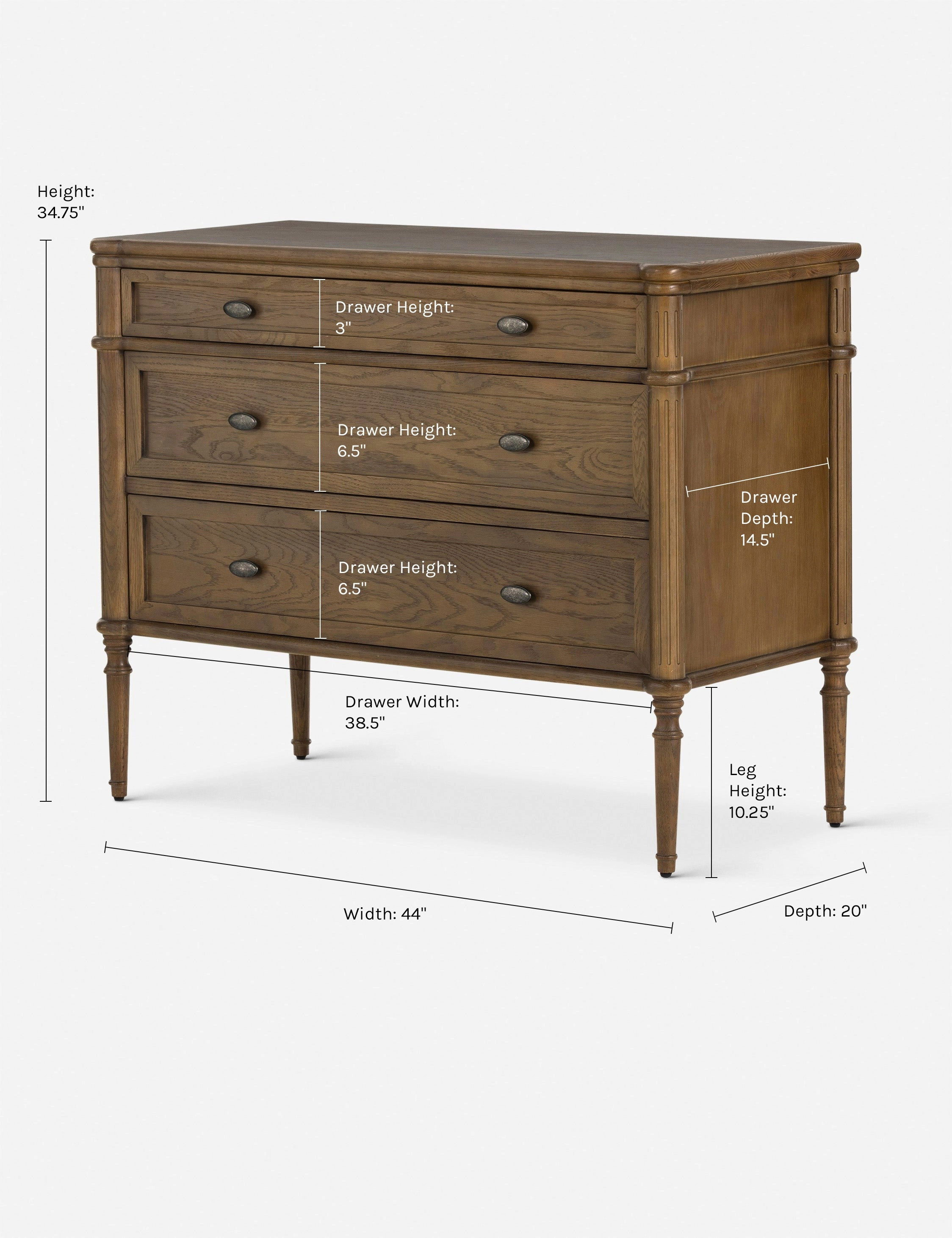 Delancey 3-Drawer Dresser