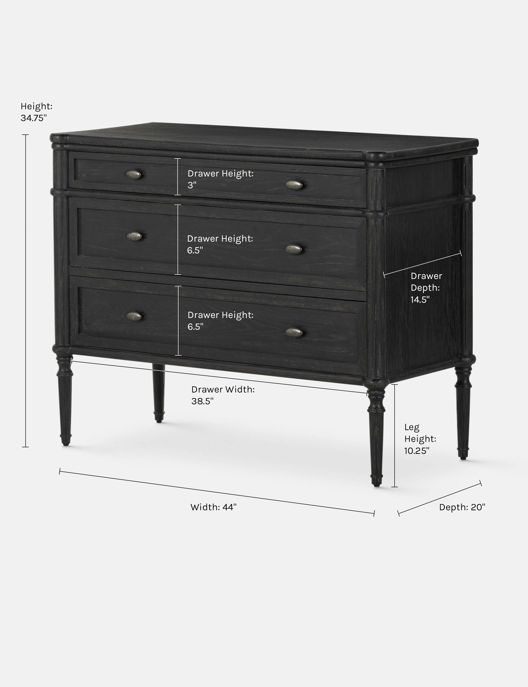 Delancey 3-Drawer Dresser
