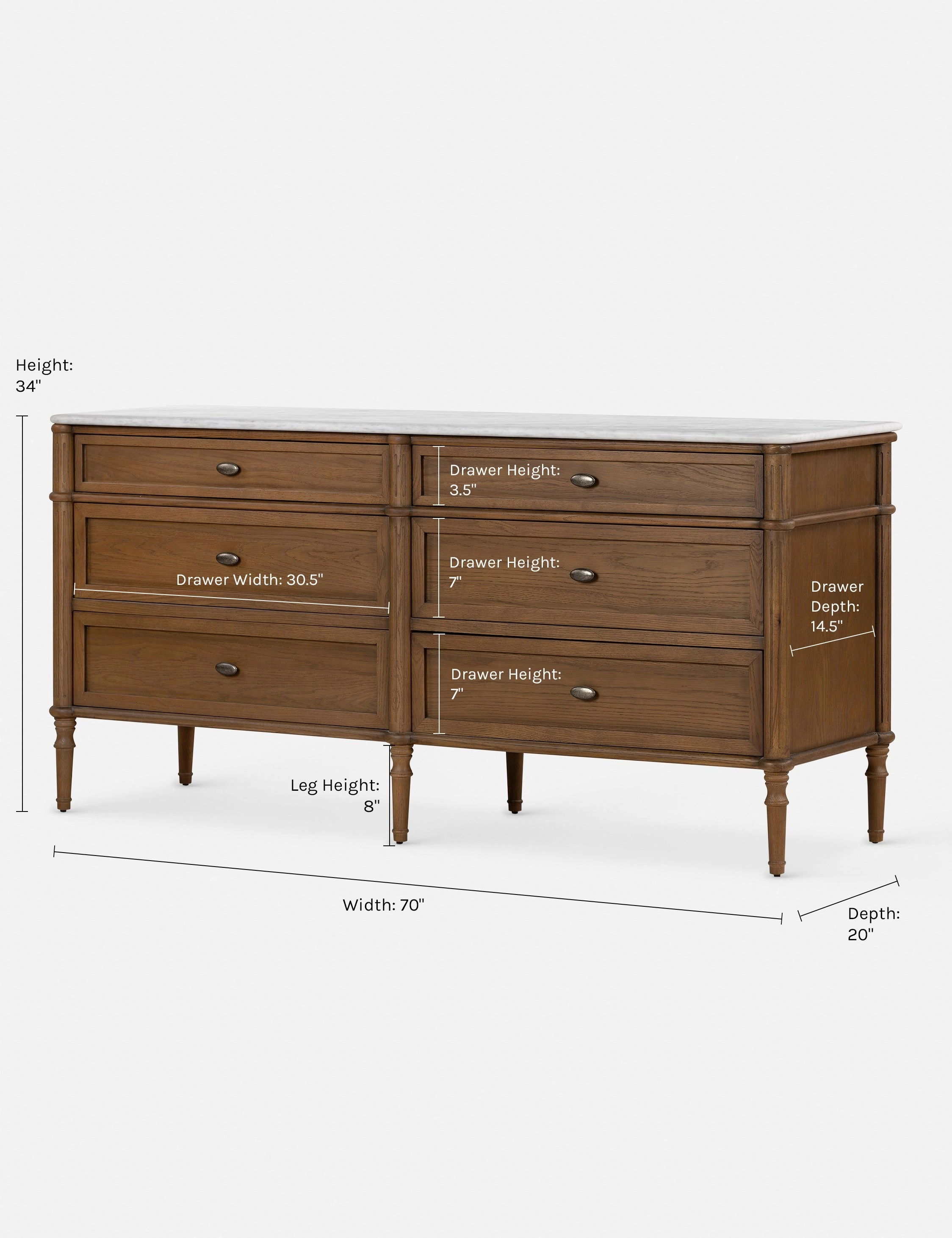 Delancey 6-Drawer Dresser