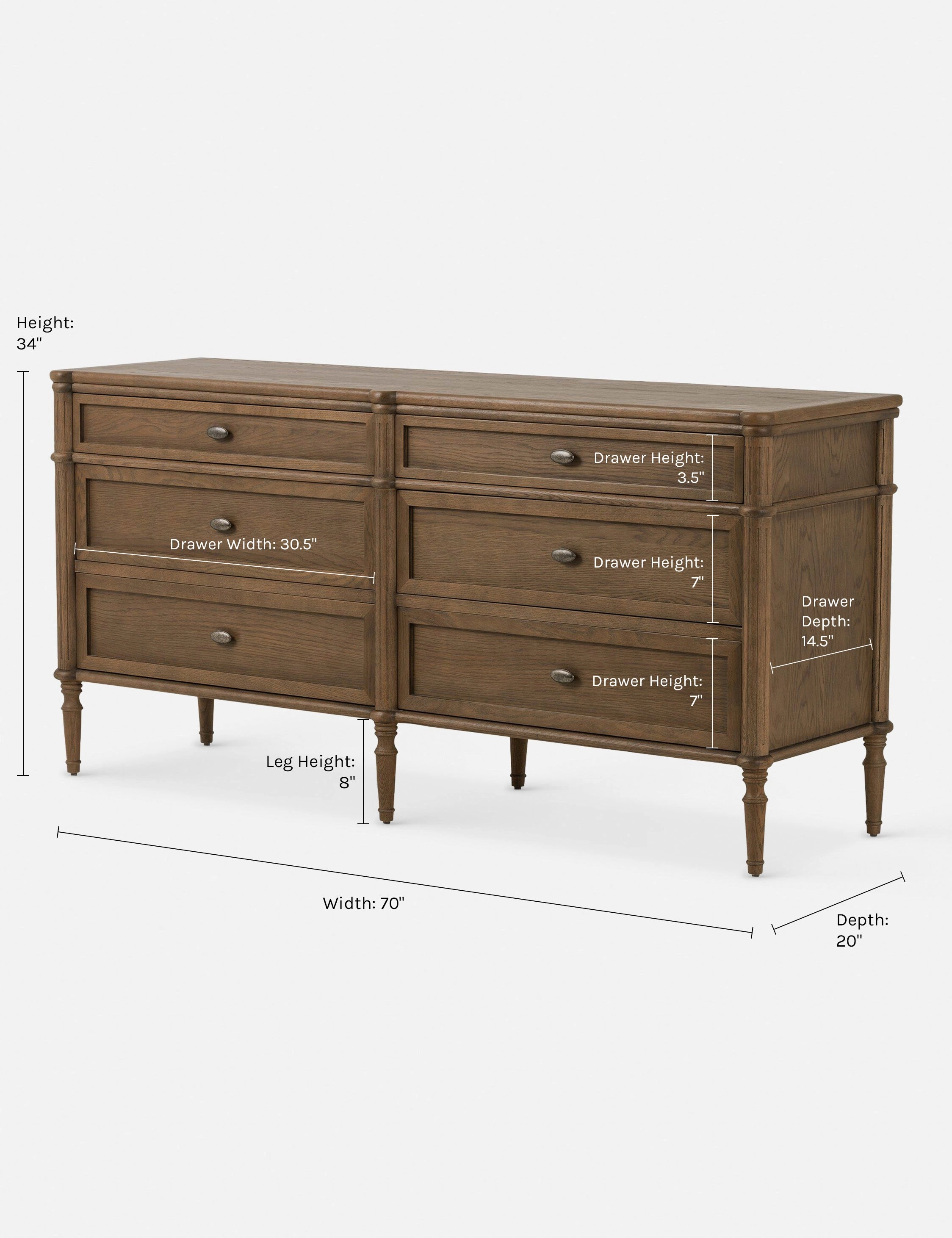 Delancey 6-Drawer Dresser