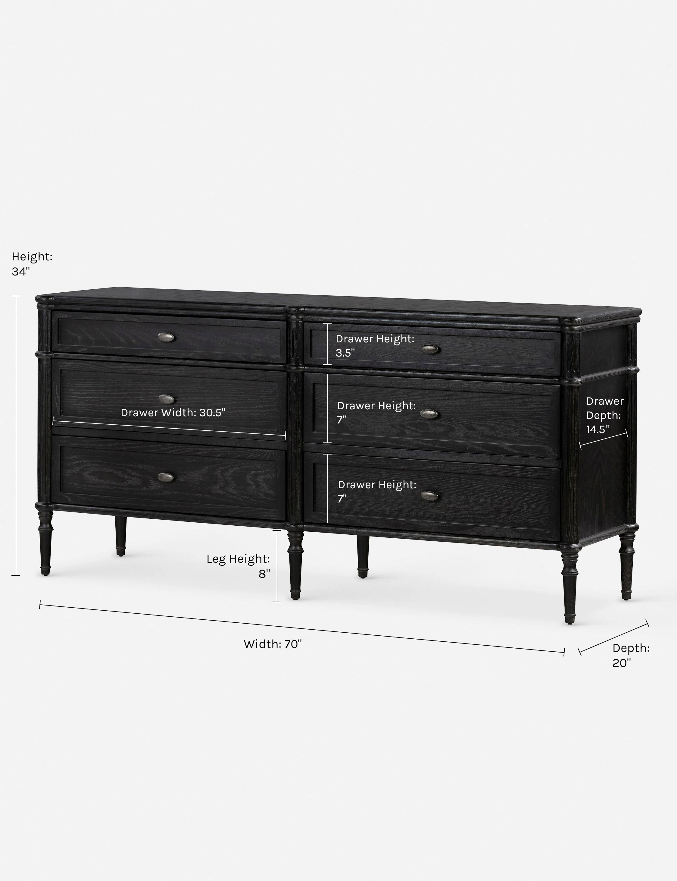 Delancey 6-Drawer Dresser
