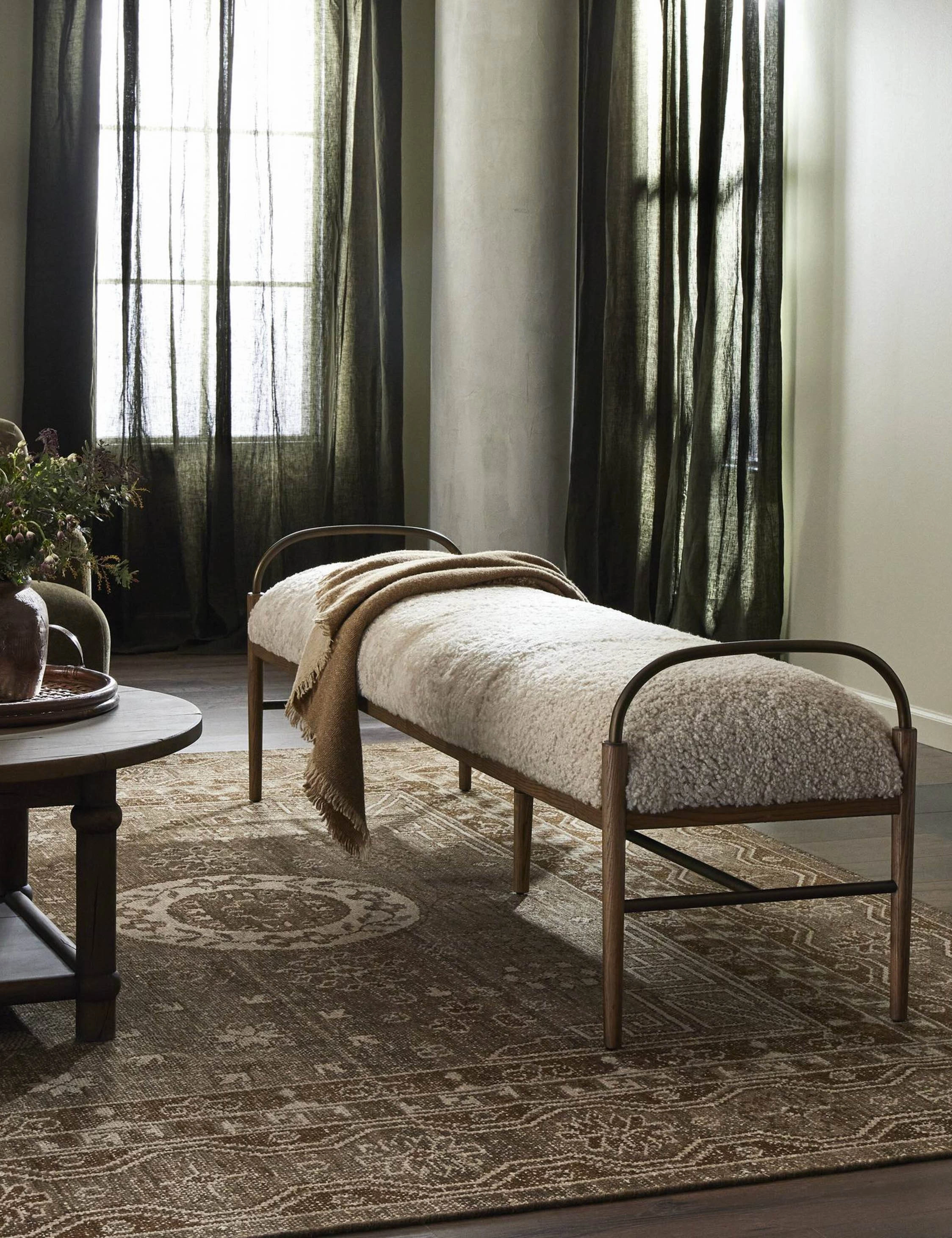 Demi Bench by Amber Lewis x Four Hands