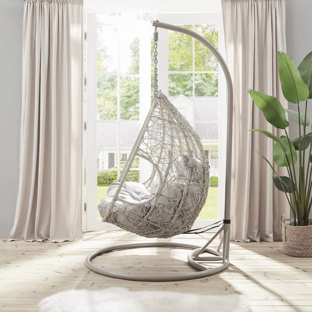 Deneb Light Grey Indoor Outdoor Double Hanging Chair