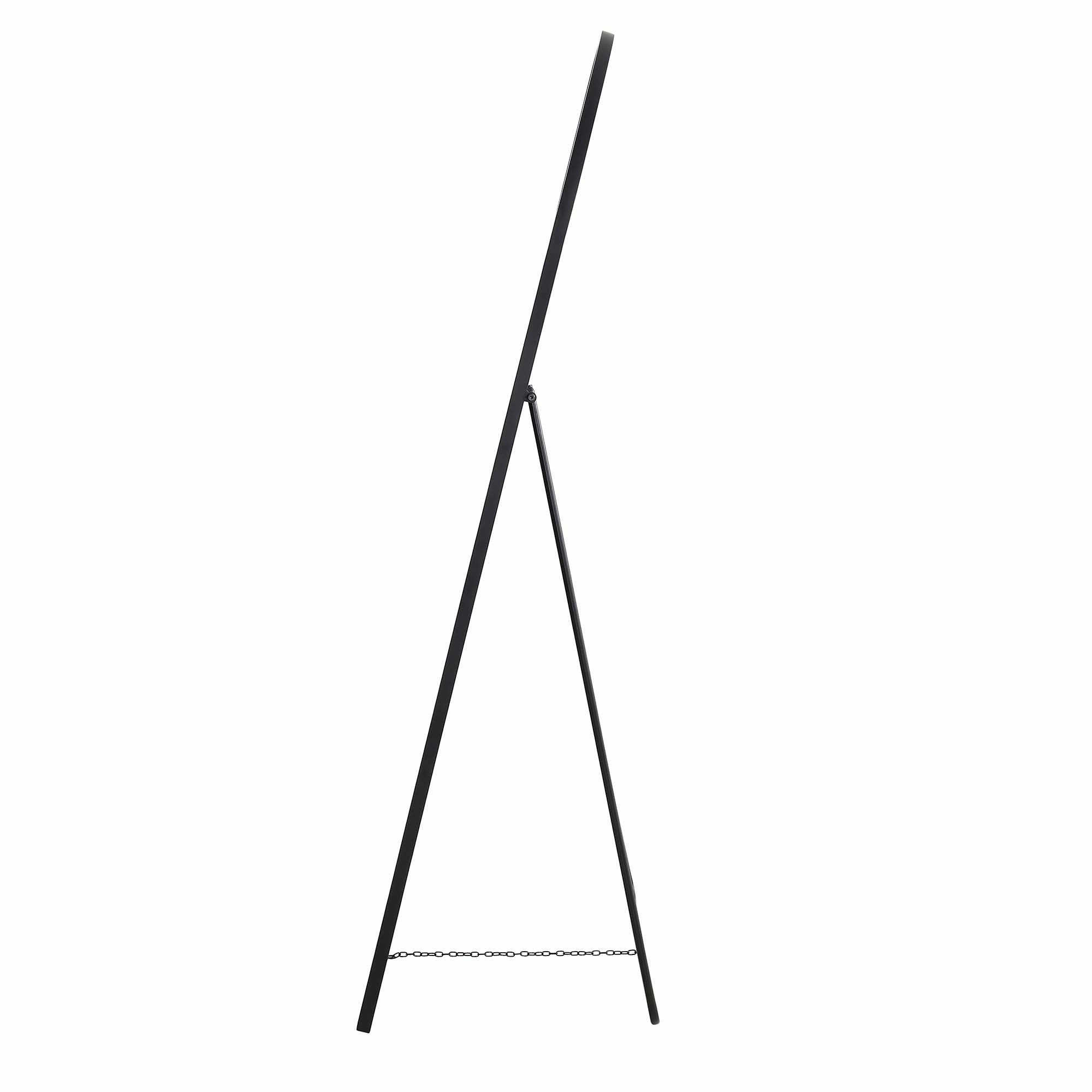 Dina Freestanding Arched Full Length Metal Frame Mirror 160 x 76 cm, Black
