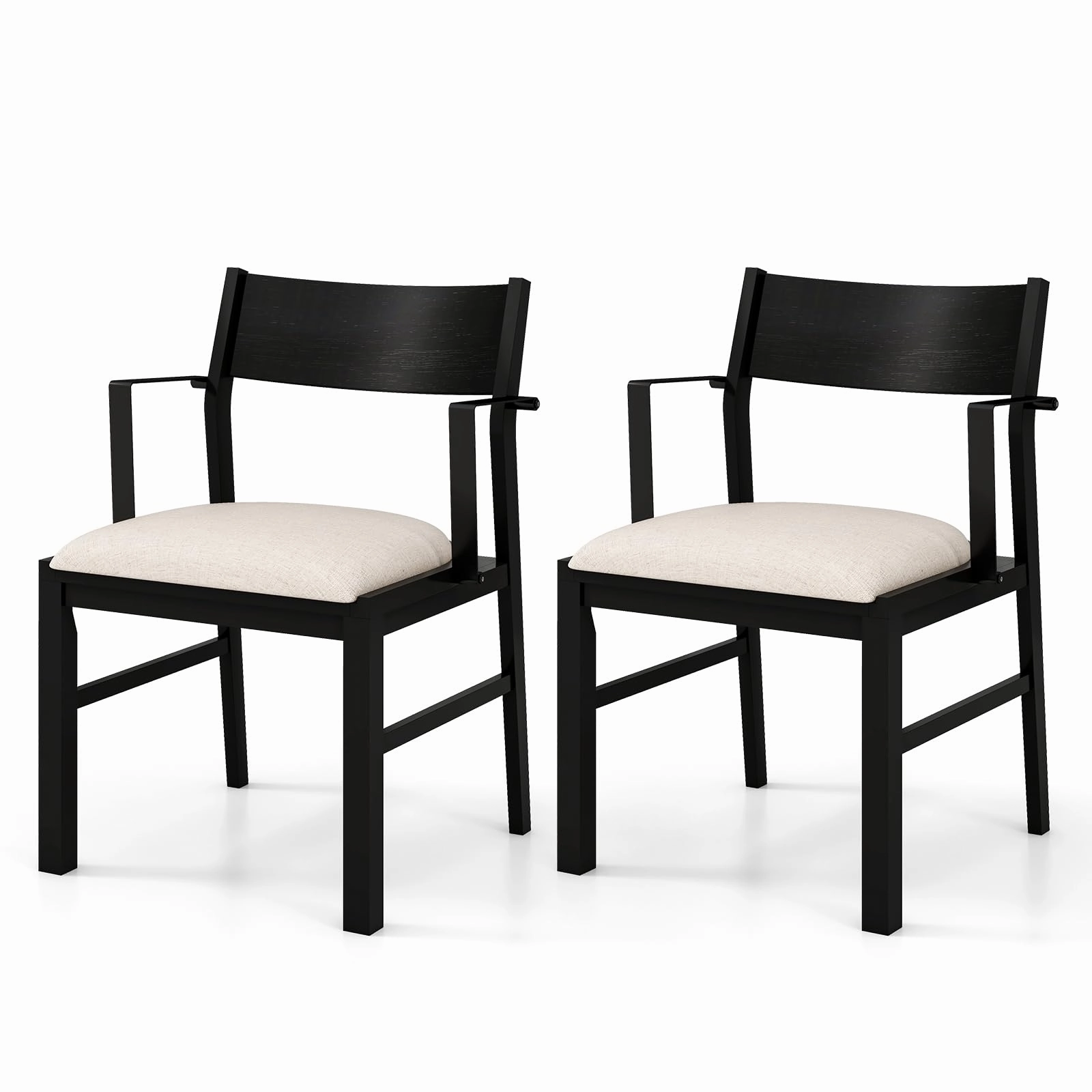 Dining Chairs Set of 2 or 4, Accent Armchairs with Padded Seat
