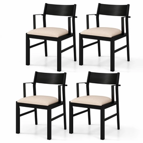 Dining Chairs Set of 2 or 4, Accent Armchairs with Padded Seat kitchen towel, placemats