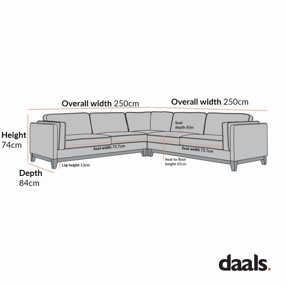 Dipley Beige Boucle Fabric Grande Corner Sofa