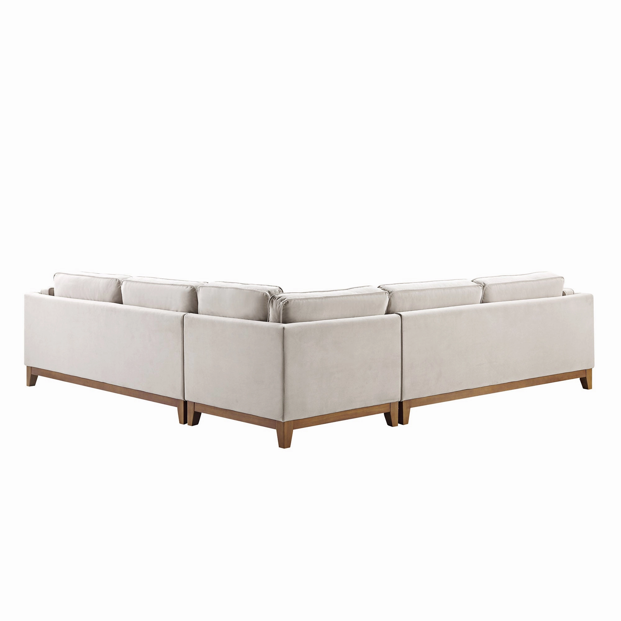 Dipley Champagne Velvet Grande Corner Sofa