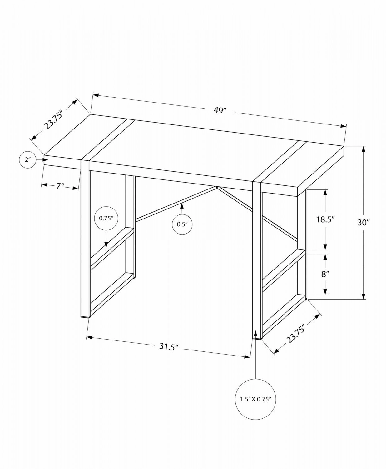 Dray Desk - Cherry