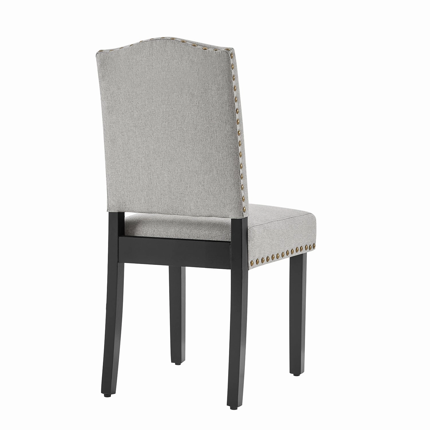 Draycott Set of 2 Grey Fabric Dining Chairs