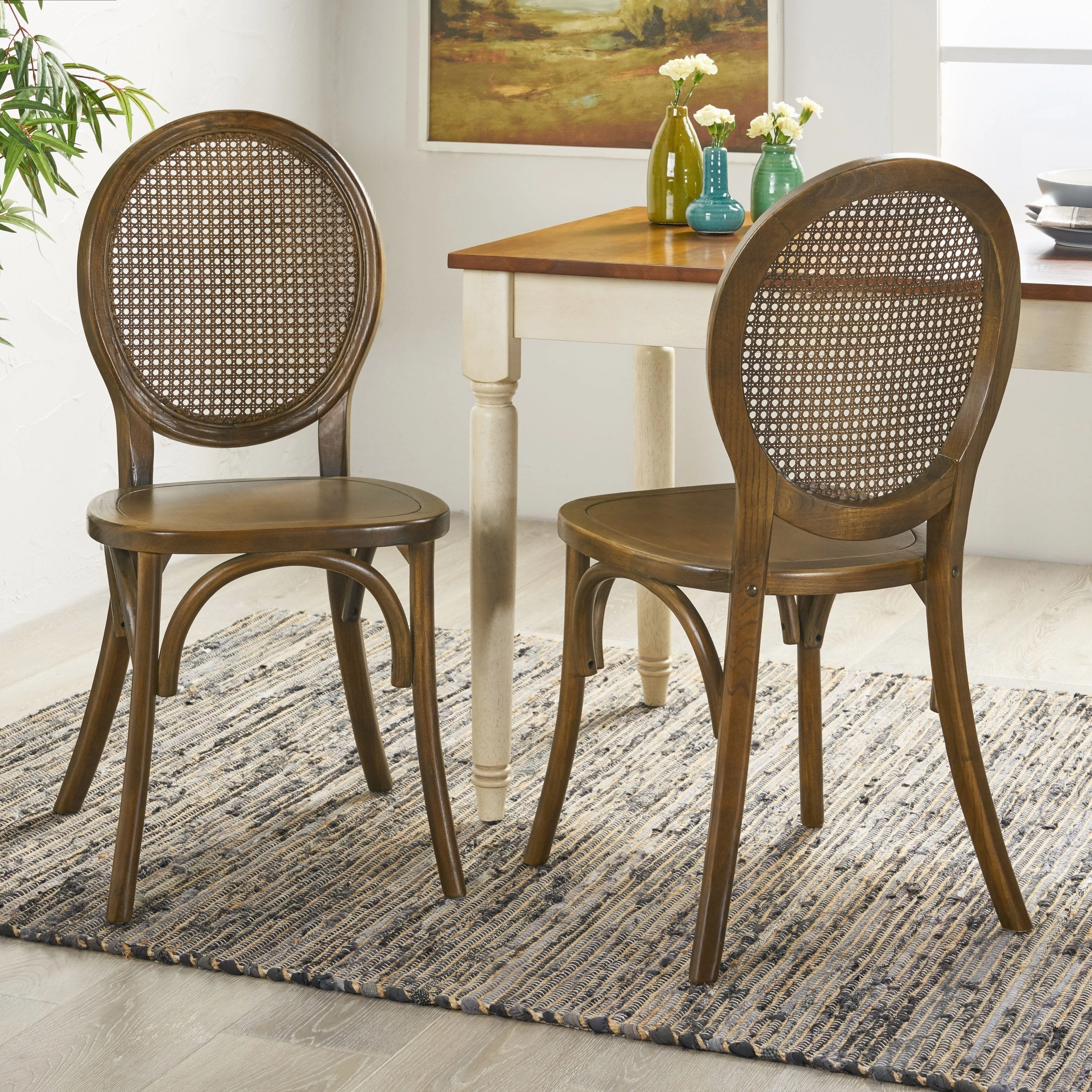 Elm Wood and Rattan Dining Chair (Set of 2) - NH713013 kitchen accessories, table linens