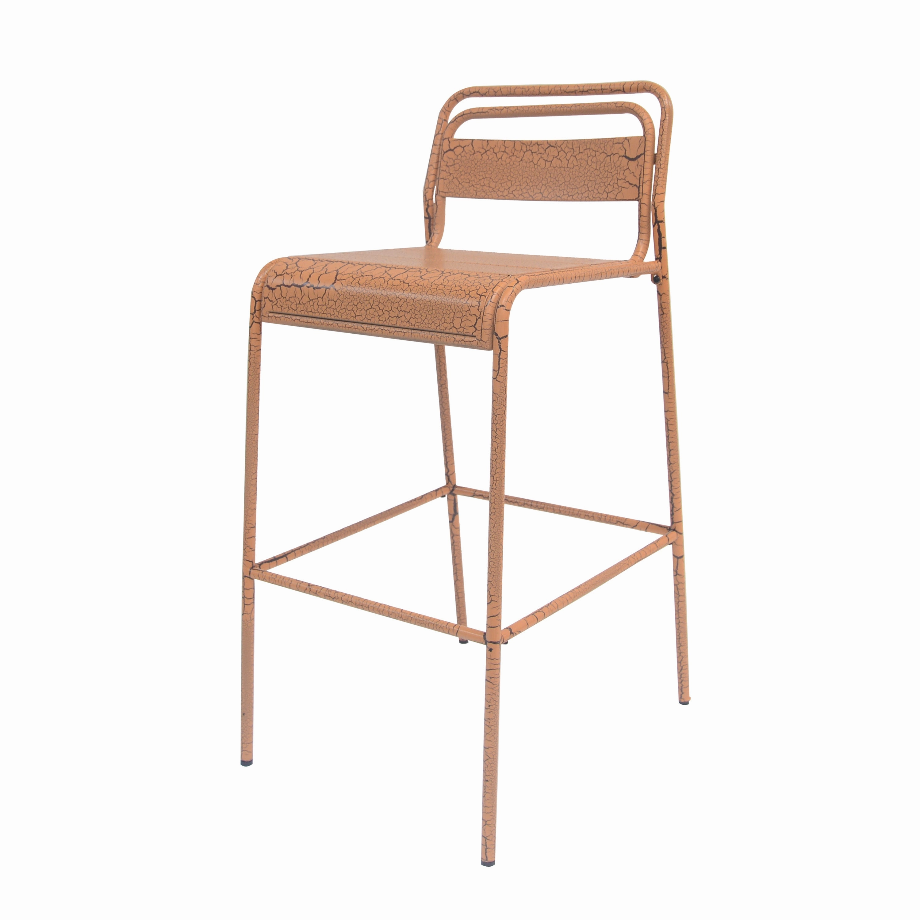 Elowen Outdoor Patio Bar Stools, Iron, Set of 2