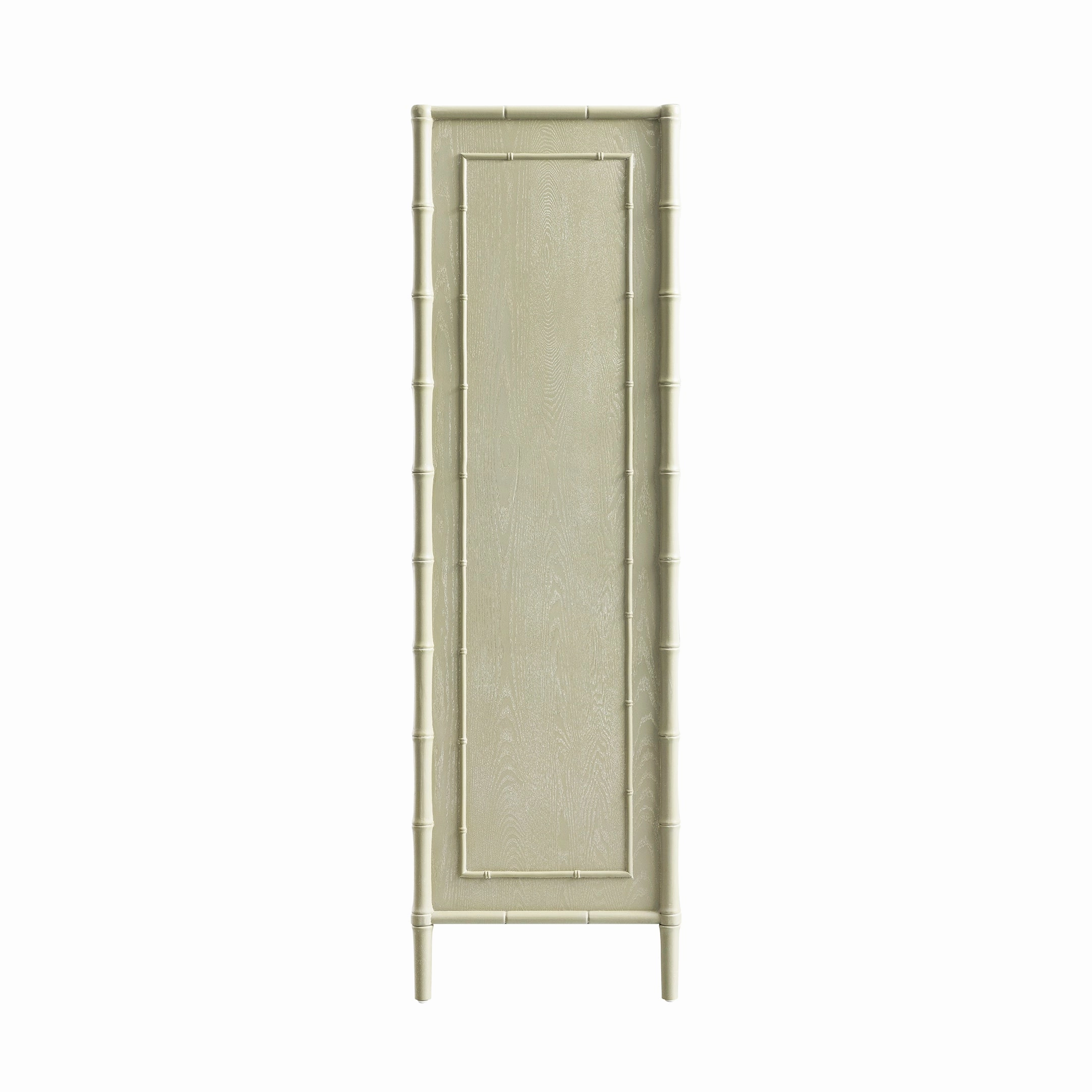 Elstowe Faux Bamboo Double Wardrobe, Sage Green