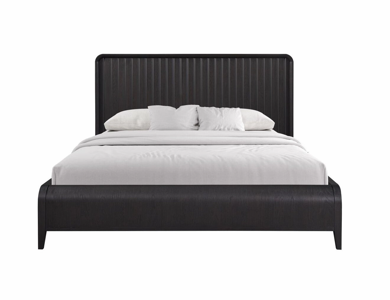Elure 3 - Piece King Waterfall Panel Bed - Peppercorn