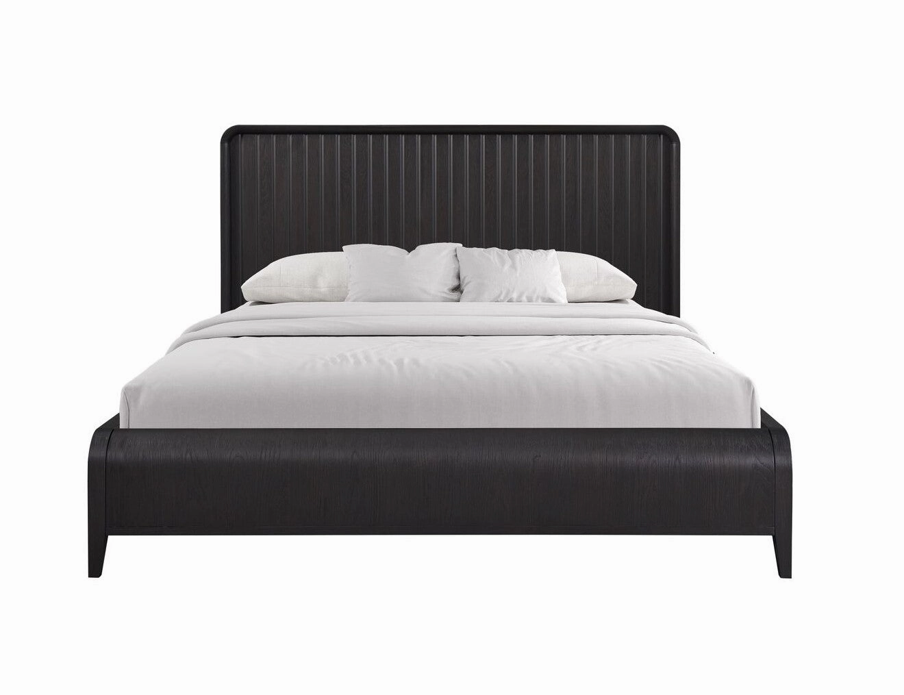 Elure 3 - Piece Queen Waterfall Panel Bed - Peppercorn