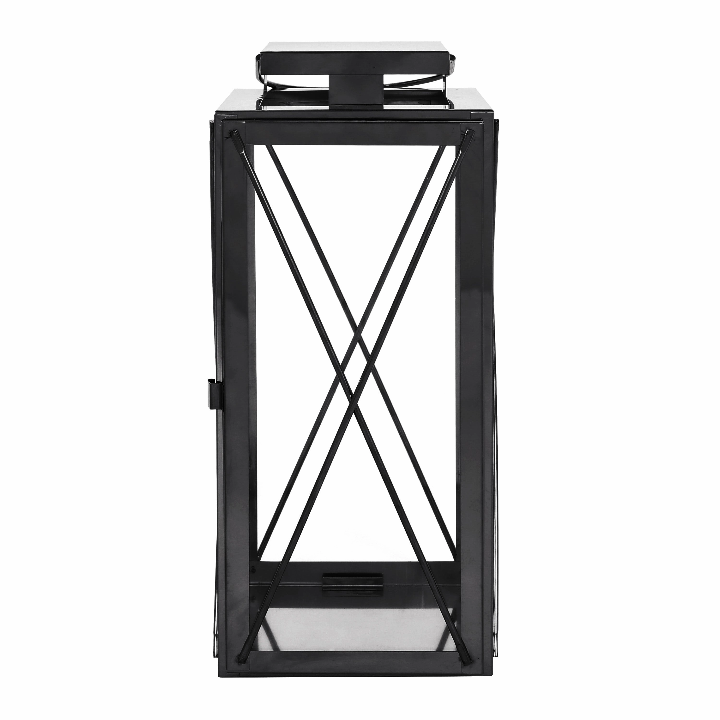 Elwick 14" Modern Stainless Steel Lantern