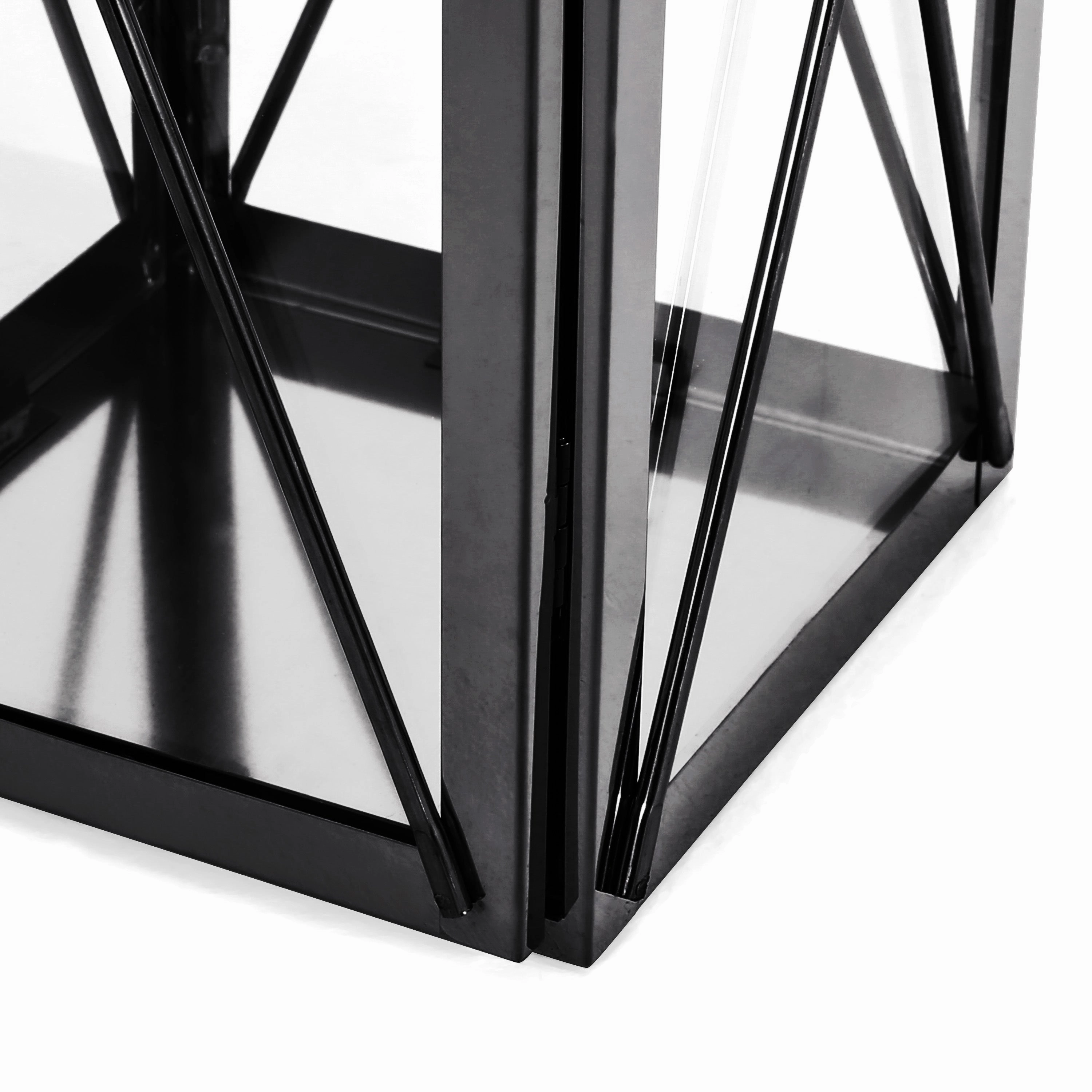 Elwick 14" Modern Stainless Steel Lantern