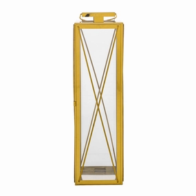 Elwick 22" Modern Stainless Steel Lantern outdoor party decor, BBQ set