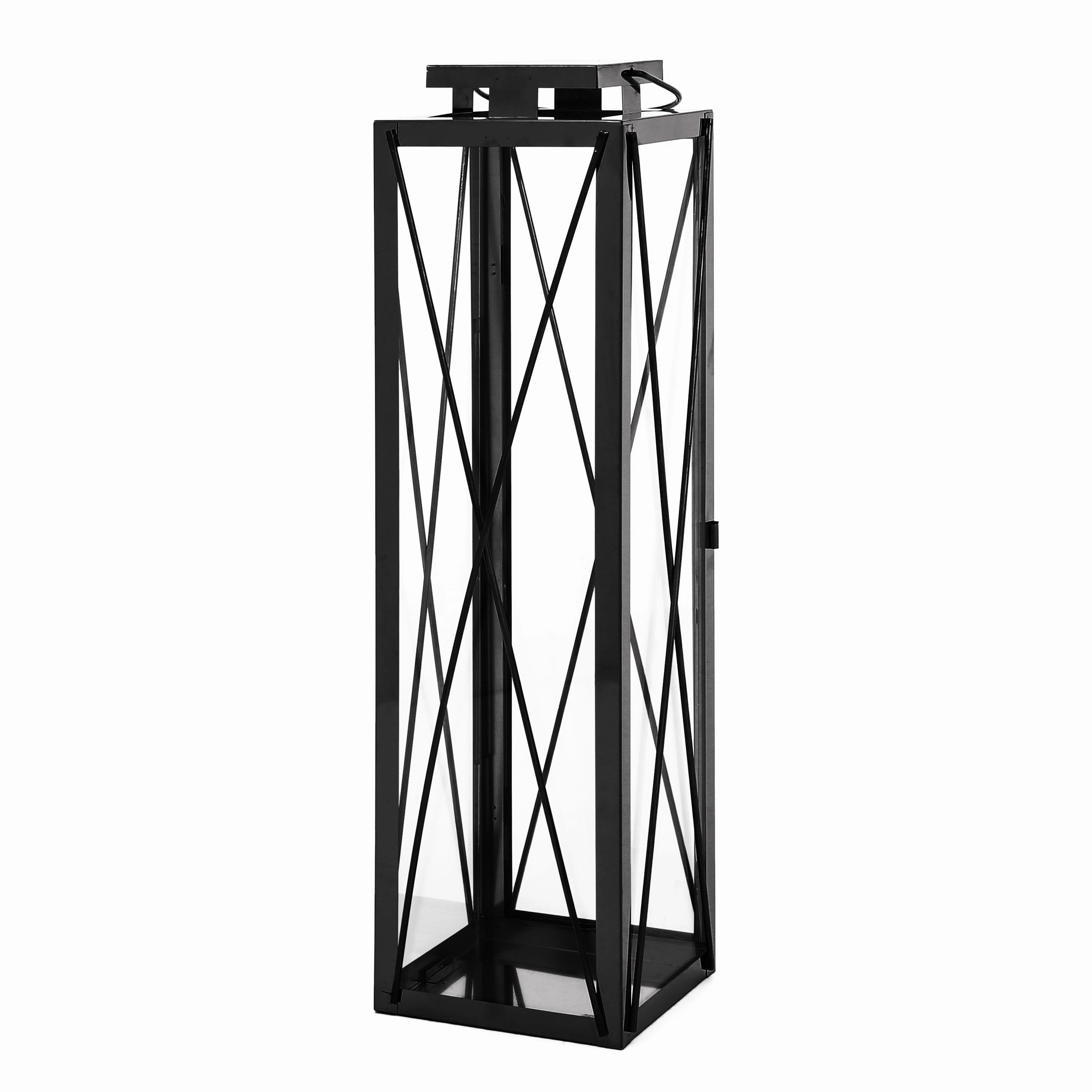 Elwick 22" Modern Stainless Steel Lantern