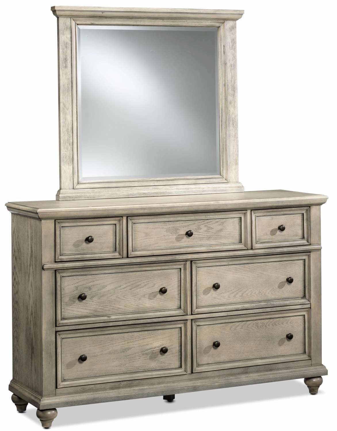 Emma 6-Piece Full Storage Bedroom Package - Oak