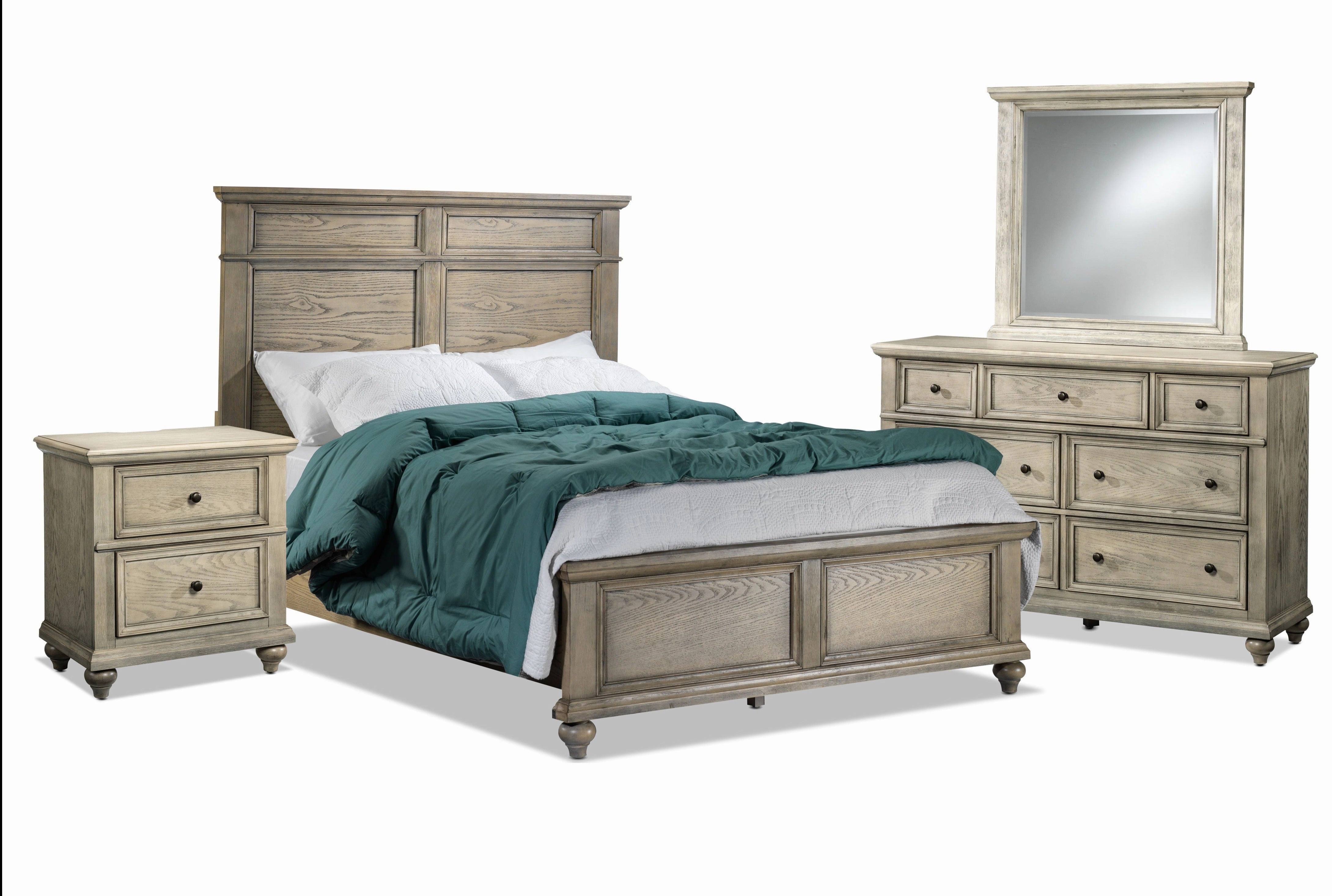 Emma 6-Piece King Bedroom Package - Oak