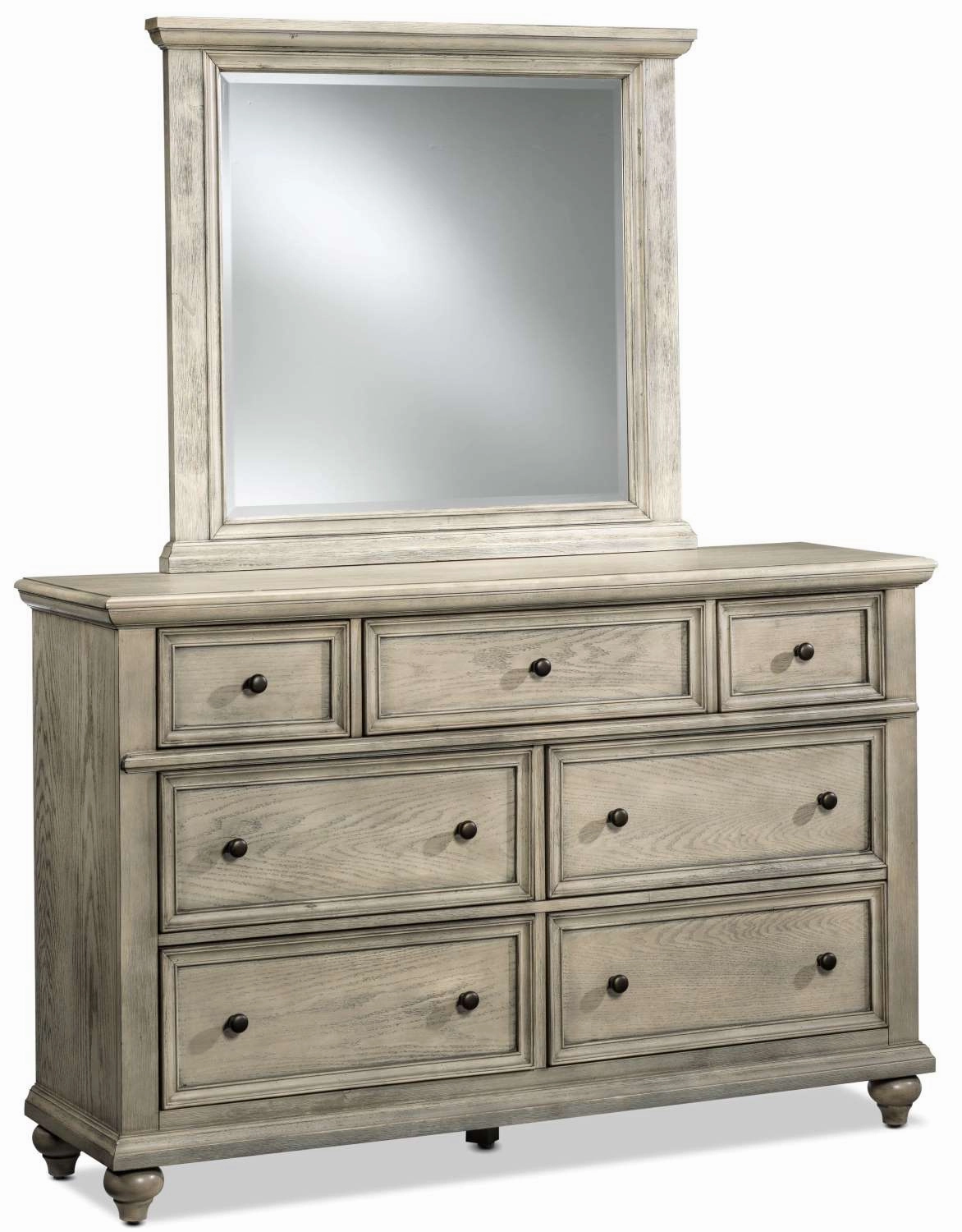 Emma 6-Piece King Storage Bedroom Package - Oak